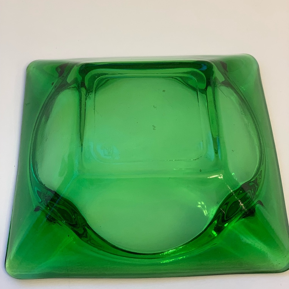 Vintage Green Ashtray